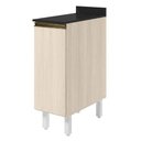 Ver imagem 1 de Balcão com Tampo 1 Porta MDF 30 cm Kali 1221722 Bianco Toq Nicioli