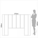 Ver imagem 5 de Cabeceira Estofada Casal Reta Basic J18 Freijó - Dalla Costa