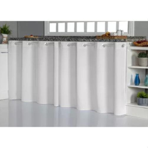 Cortina Pia Cozinha 1.50 X 0.90 Decoração Cozinha Area - Branco