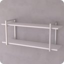 Ver imagem 3 de Prateleira Estilo Industrial Banheiro Parede GND BB 100cm