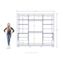 Ver imagem 4 de Guarda Roupa Casal 2 Portas 4 Gavetas Premier 