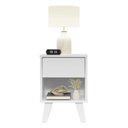 Ver imagem 7 de Mesa De Cabeceira Branca Com 1 Gaveta 3235 Madesa Branco