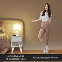 Ver imagem 5 de Mesa De Cabeceira Branca Com 1 Gaveta 3235 Madesa Branco