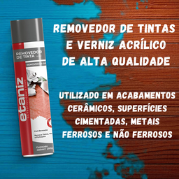 Removedor de Tinta e Verniz Spray Etaniz 400ml - 4