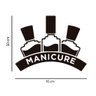 Adesivo Porta Salão de Beleza Manicure Esmaltes Nail Design Kanto Store Adesivo de Parede - 2