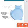 Prato Infantil Silicone 3 Divisórias Alimentação C/ Ventosa Azul - 5