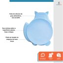 Ver imagem 5 de Prato Infantil Silicone 3 Divisórias Alimentação C/ Ventosa Azul