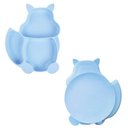 Ver imagem 1 de Prato Infantil Silicone 3 Divisórias Alimentação C/ Ventosa Azul