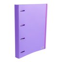 Ver imagem 1 de Fichario Caderno Argolado PP Full Color Roxo Delo Dello