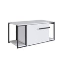 Ver imagem 1 de Gabinete Suspenso para Banheiro 80cm P1019 Branco sem Cuba