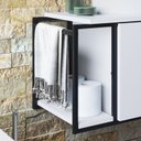 Ver imagem 2 de Gabinete Suspenso para Banheiro 80cm P1019 Branco sem Cuba