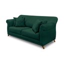Ver imagem 1 de Sofá 2 Lugares Pé de Madeira Julieta 160 Cm Veludo S04 - D'Rossi Cor Verde