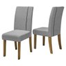 Conjunto com 2 Cadeiras de Jantar Multimóveis CR50042 Neblina - 2