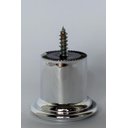 Ver imagem 1 de Kit Pés para Sofá e Moveis em Geral de Madeira com 6cm de Altura Metalizado Kit 5 Unidades