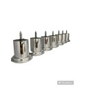 Ver imagem 3 de Kit Pés para Sofá e Moveis em Geral de Madeira com 6cm de Altura Metalizado Kit 5 Unidades