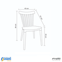 Ver imagem 3 de Kit 4 Cadeiras Janaína Várias Cores - Rivatti