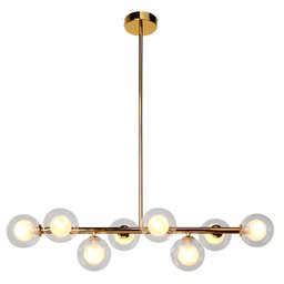 Pendente Molecular Dourado com Globos Transparente 77cm 8g9 Paris Luz - 1