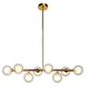 Pendente Molecular Dourado com Globos Transparente 77cm 8g9 Paris Luz - 1