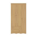 Ver imagem 3 de Guarda-roupa Infantil 92cm 3 Portas e 2 Gavetas Realeza Multimóveis Mp4452 Madeirado Madeirado