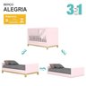 Quarto de Bebê Completo com Berço 3 em 1 Guarda Roupa Cômoda Esconde Esconde Espresso Móveis - 6