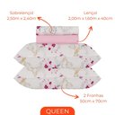 Ver imagem 3 de Jogo de Cama Queen Duplo 4 Peças Sultan Realce Premium Cloe