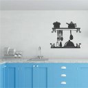Ver imagem 1 de Adesivo de Parede Decorativo Cozinha Talheres e Panelas