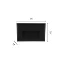 Ver imagem 2 de Balizador Astraled Wiley de Embutir Led 2w Bivolt Preto 3000k Luz Amarela Bl-6721