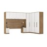 Guarda Roupa Dormitório Modulado Irlanda Casal/queen Canto - Amêndola Touch e Branco - Roupeiro Demo - 3
