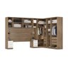 Guarda Roupa Dormitório Modulado Irlanda Casal/queen Canto - Amêndola Touch e Branco - Roupeiro Demo - 2