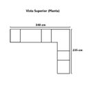 Ver imagem 6 de Guarda Roupa Dormitório Modulado Irlanda Casal/queen Canto - Amêndola Touch e Branco - Roupeiro Demo