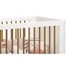 Berço Americano Retrô Mila Branco Fosco com Madeira - MoveisAqui - 4
