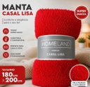 Ver imagem 3 de Manta Cobertor de Casal Liso Homeland 1.80 m X 2.00m.