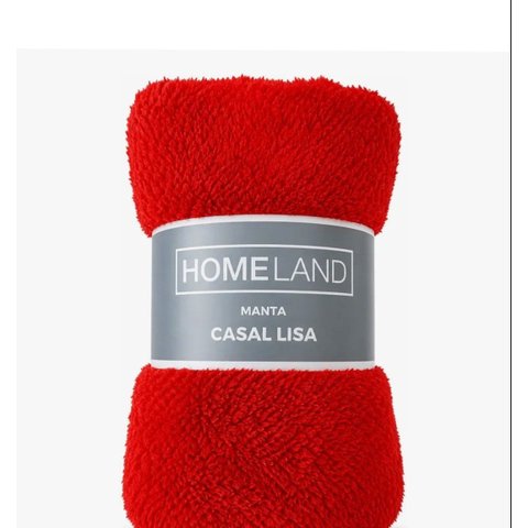 Manta Cobertor de Casal Liso Homeland 1.80 m X 2.00m.