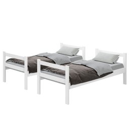 Beliche Solteiro Veneza Mdf Quarto com 2 Colchão Incluso D20:branca Mdf - 2