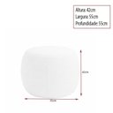 Ver imagem 2 de Puff Boreal 55cm Bouclé Cinza - Sallar Home