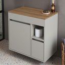 Ver imagem 2 de Armário de Banheiro Bangladesh 1 Porta 1 Gaveta Arenas - Art In Móveis