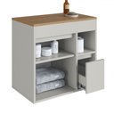 Ver imagem 3 de Armário de Banheiro Bangladesh 1 Porta 1 Gaveta Arenas - Art In Móveis