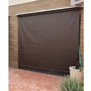 Toldo Cortina Marrom - 2,40m x 1,90m - kit completo