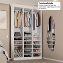 Ver imagem 4 de Closet Casal Andorra 15 Prateleiras Branco - Pnr Móveis