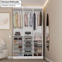Ver imagem 5 de Closet Casal Andorra 15 Prateleiras Branco - Pnr Móveis