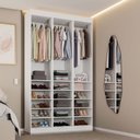 Ver imagem 1 de Closet Casal Andorra 15 Prateleiras Branco - Pnr Móveis