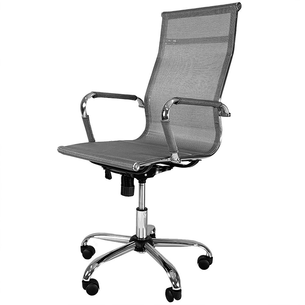 Cadeira Escritorio Diretor Giratoria Premium Prata - 2