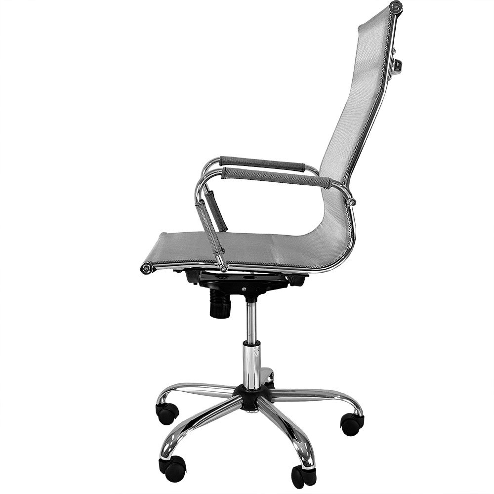 Cadeira Escritorio Diretor Giratoria Premium Prata - 3