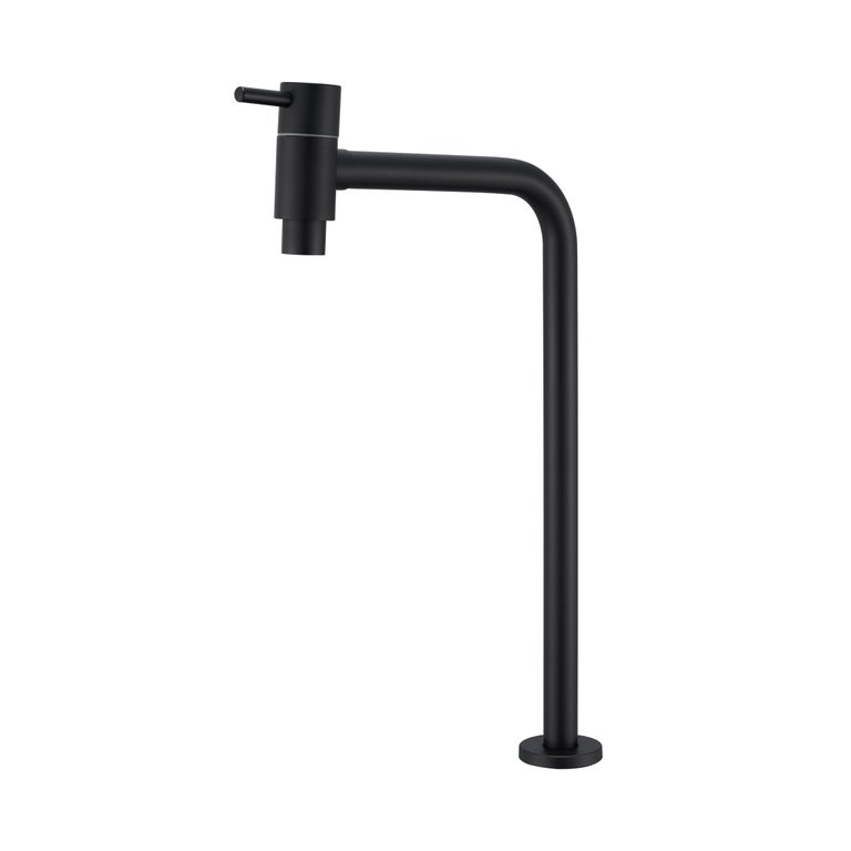 Torneira Banheiro Lavatório Inox Mesa Longa 35 Cm Preta Nox09b Doan