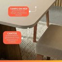 Ver imagem 6 de Conjunto Sala de Jantar Mesa Quadrada 0,90m Moove 4 Cadeiras Linho Milano Viero Madeirado / Creme