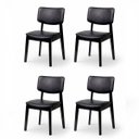 Ver imagem 1 de Kit 4 Cadeira de Jantar Madeira Maciça Manuela Estofada Premium Ergonomica Confortável Di Franco