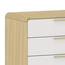 Ver imagem 5 de Cômoda Infantil para Quarto de Bebê 4 Gavetas e 1 Porta Linha Evolutiva Quater Branco com Carvalho
