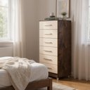 Ver imagem 2 de Comoda Helena 6 Gav Chocolate/off White