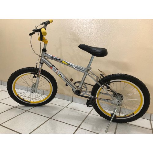 Bicicleta aro 20 Bike Cromada Cross Star Bike Amarela