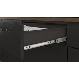 Balcão Exclusive em Aço 120cm para Cozinha Itatiaia com 2 Portas e 2 Gavetas:grafite/preto - 5